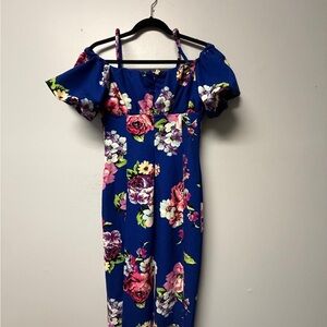 RACHEL Rachel Roy Blue Floral Dress